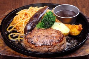 ひげ6条店「粗挽きハンバーグ」